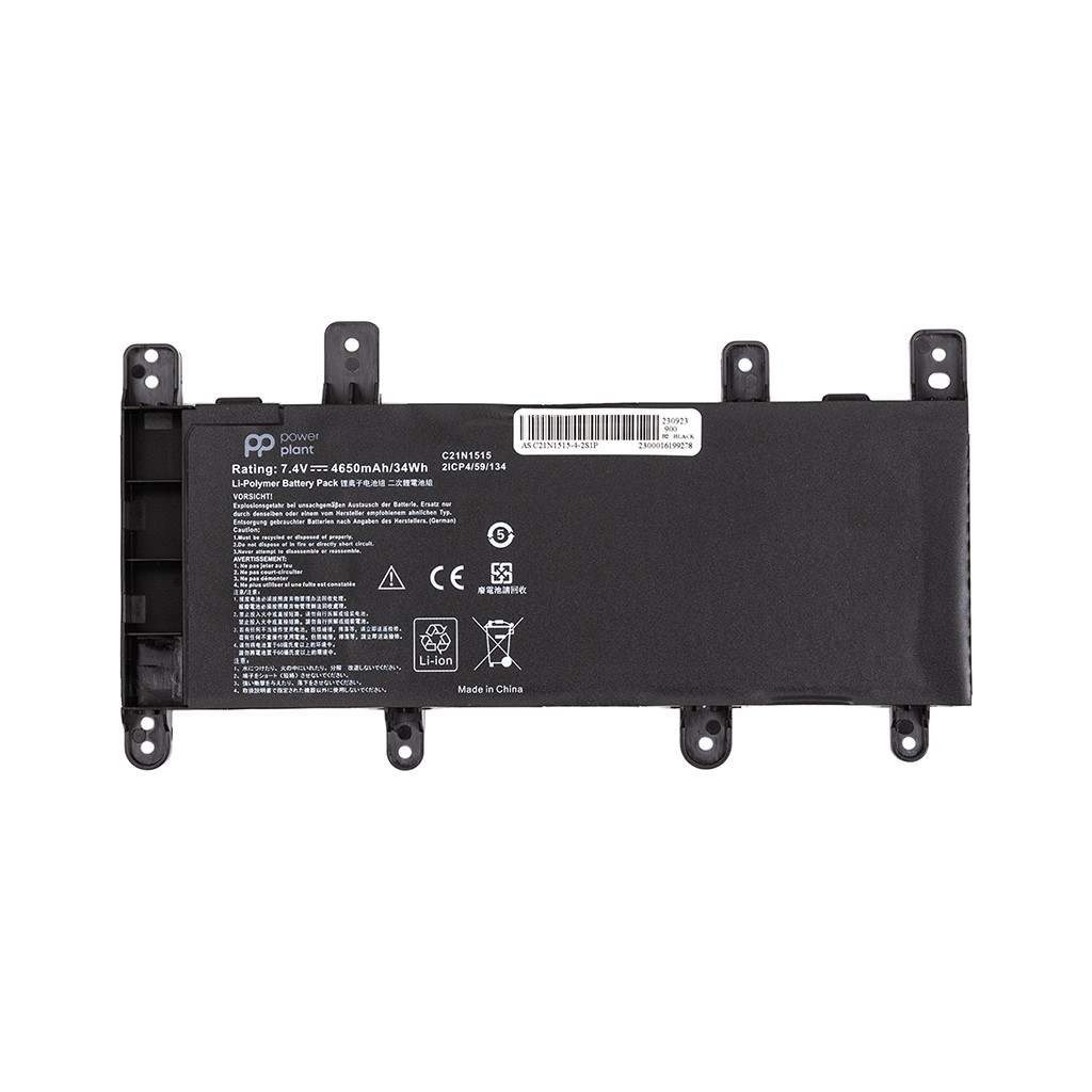 Акумулятор до ноутбука PowerPlant ASUS X756UW (C21N1515) 7.4V 4650mAh (NB431755) - зображення 1