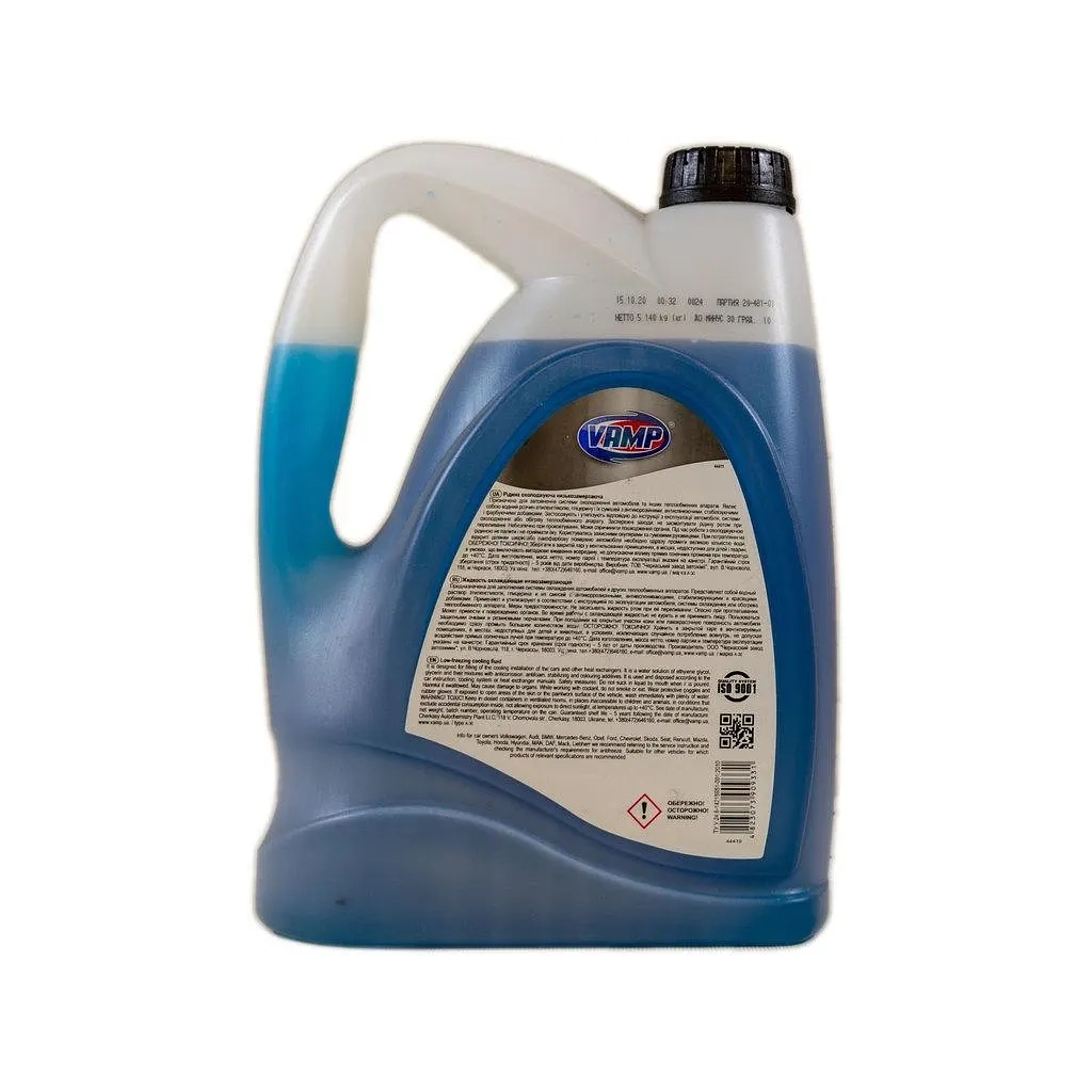 Антифриз ВАМП -30 G11 синій 5л (11472) - зображення 3