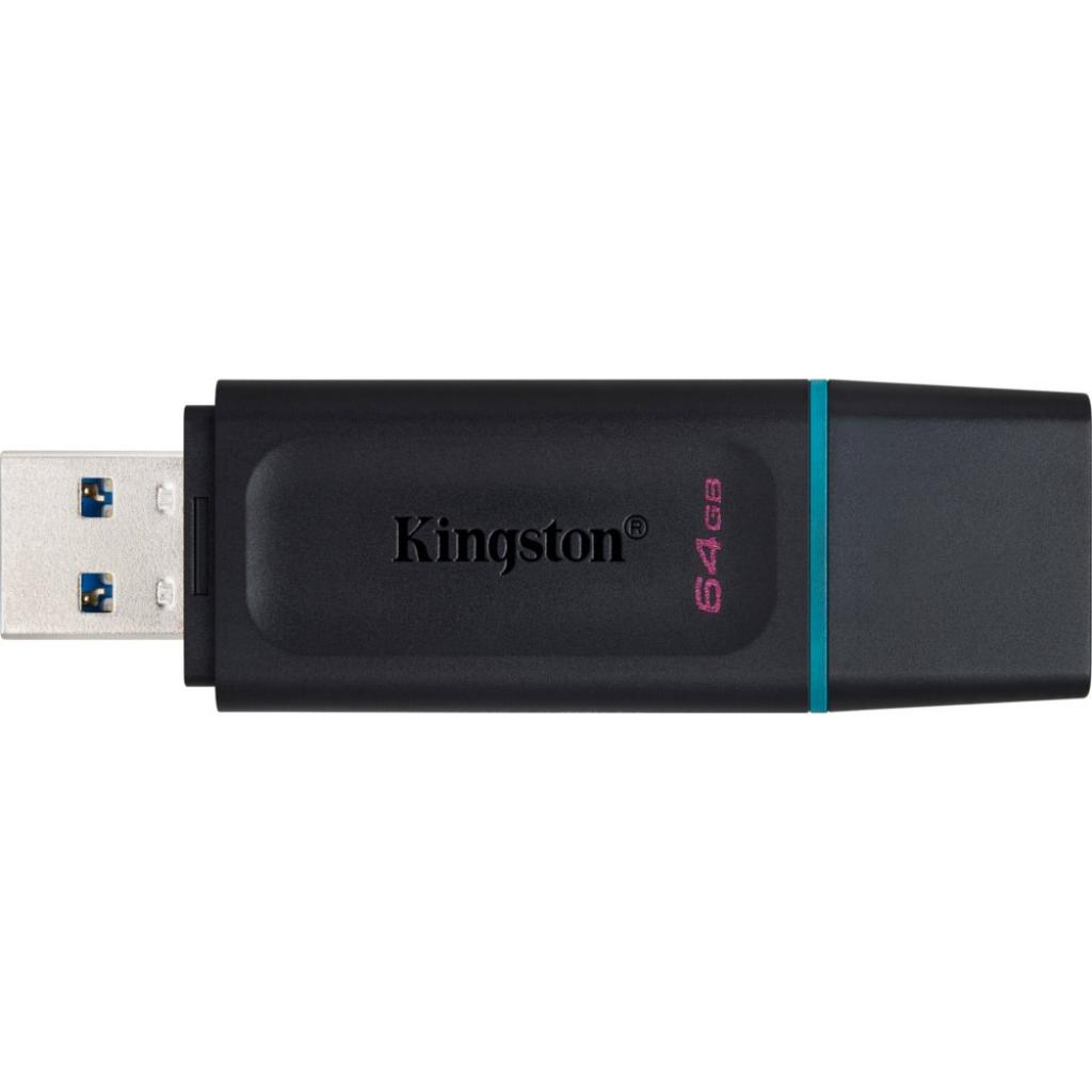 USB флеш накопичувач Kingston 64GB DataTraveler Exodia Black/Teal USB 3.2 (DTX/64GB) - зображення 3