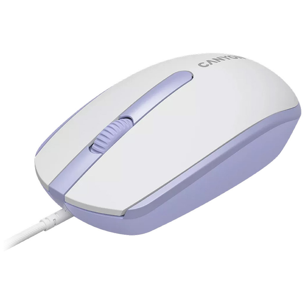 Мишка Canyon M-10 USB White Lavender (CNE-CMS10WL) - зображення 2