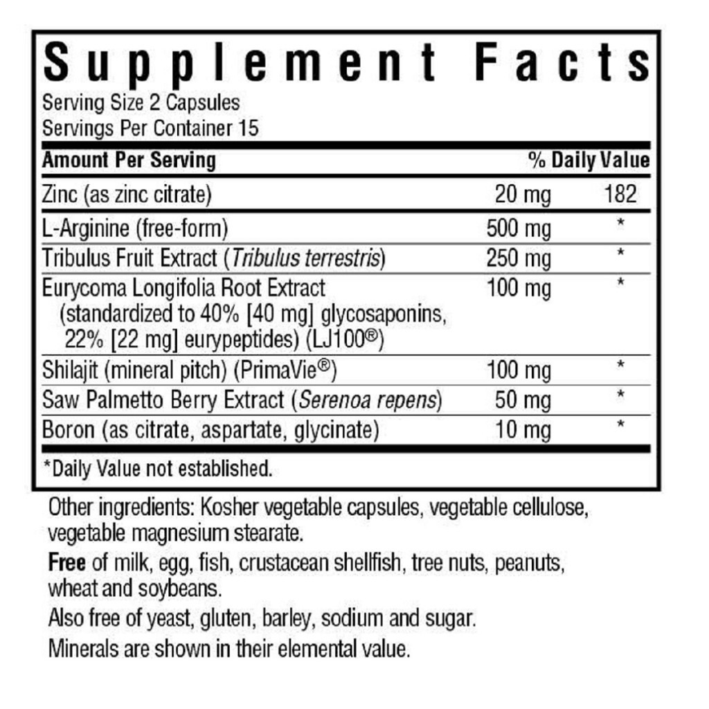 Вітамінно-мінеральний комплекс Bluebonnet Nutrition Комплекс Для Нього, Intimate Essentials For Him, Testosteron (BLB4000) - зображення 2