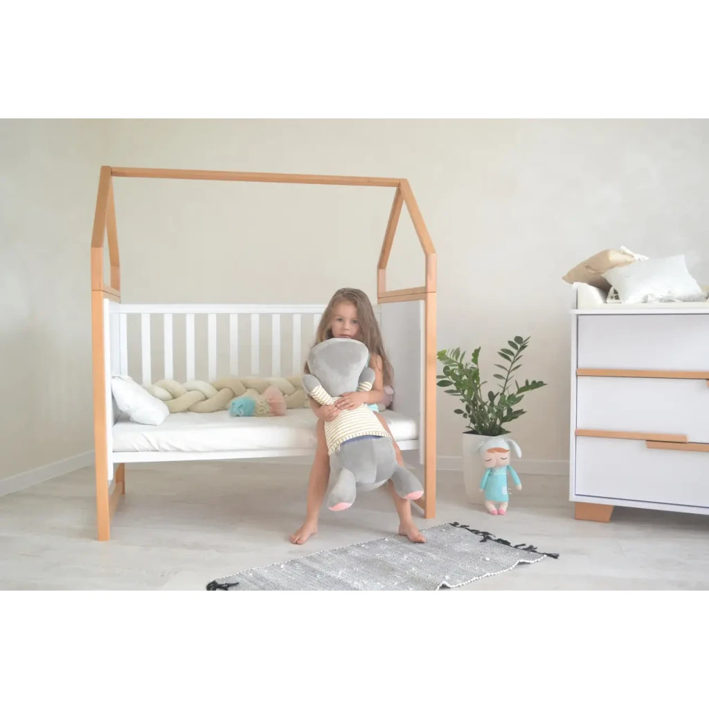 Ліжечко Angelo Будинок (біло-букове) 120х60 (12003) - зображення 4