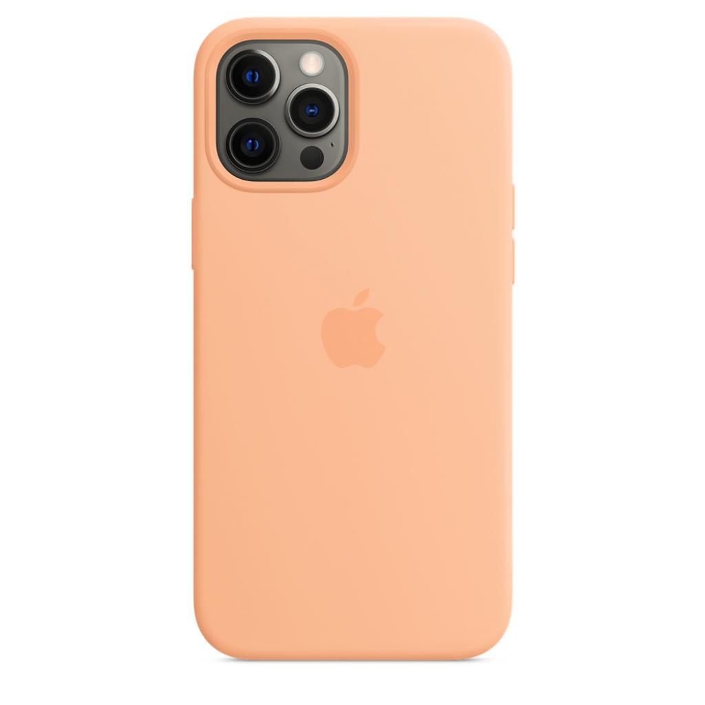 Чохол до мобільного телефона Apple iPhone 12 Pro Max Silicone Case with MagSafe - Cantaloupe (MK073ZE/A) - зображення 3