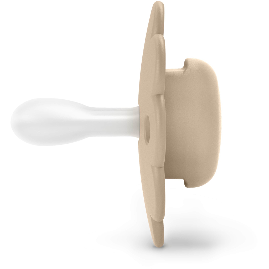 Пустушка Suavinex Wonder фізіологічна 2 шт, 0-6 місяців, світло-бежева та бежева (308404) - зображення 2