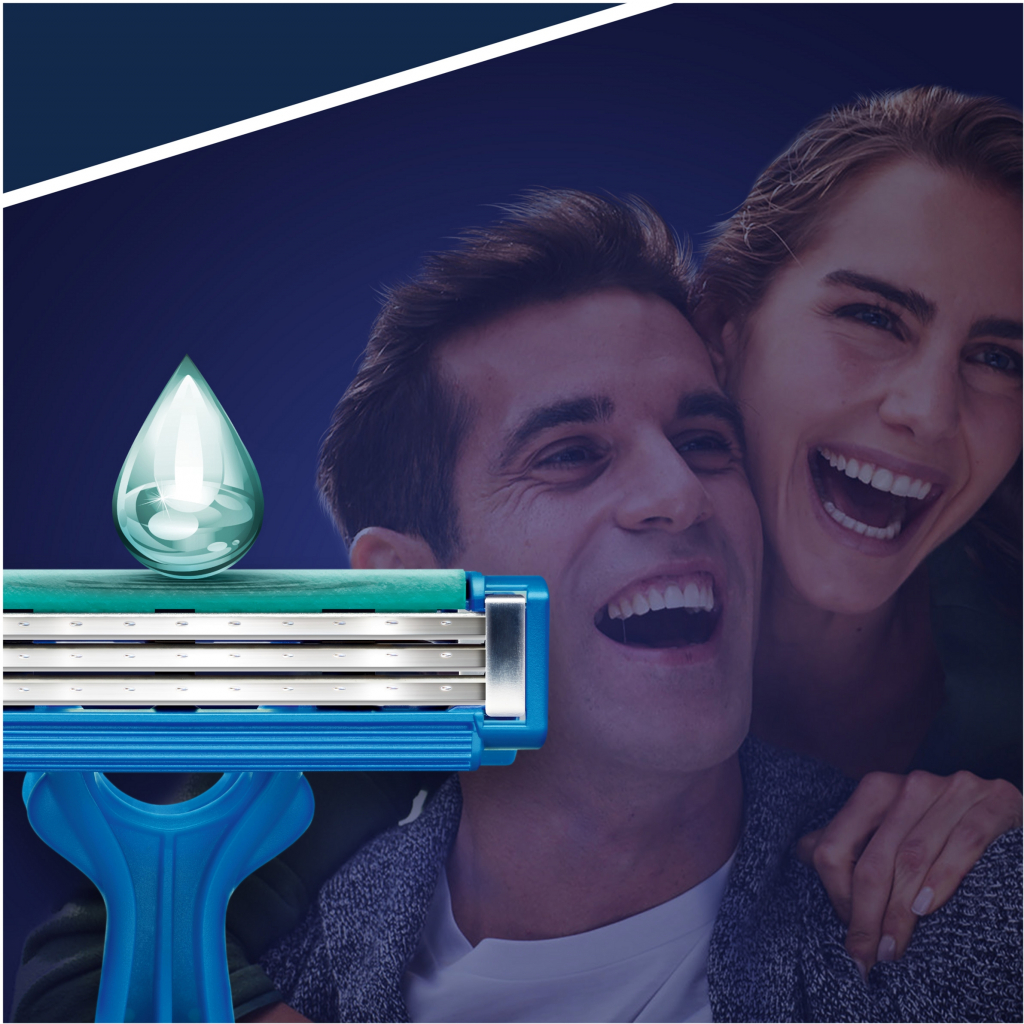 Бритва Gillette Blue Simple3 одноразова 4 шт. (7702018429622) - зображення 6