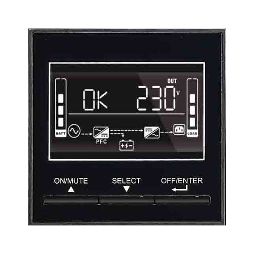 Пристрій безперебійного живлення Tescom EVO DSP PLUS 2400VA RACK /TOWER IEC (FGCEDP2402RTIEC) - зображення 6