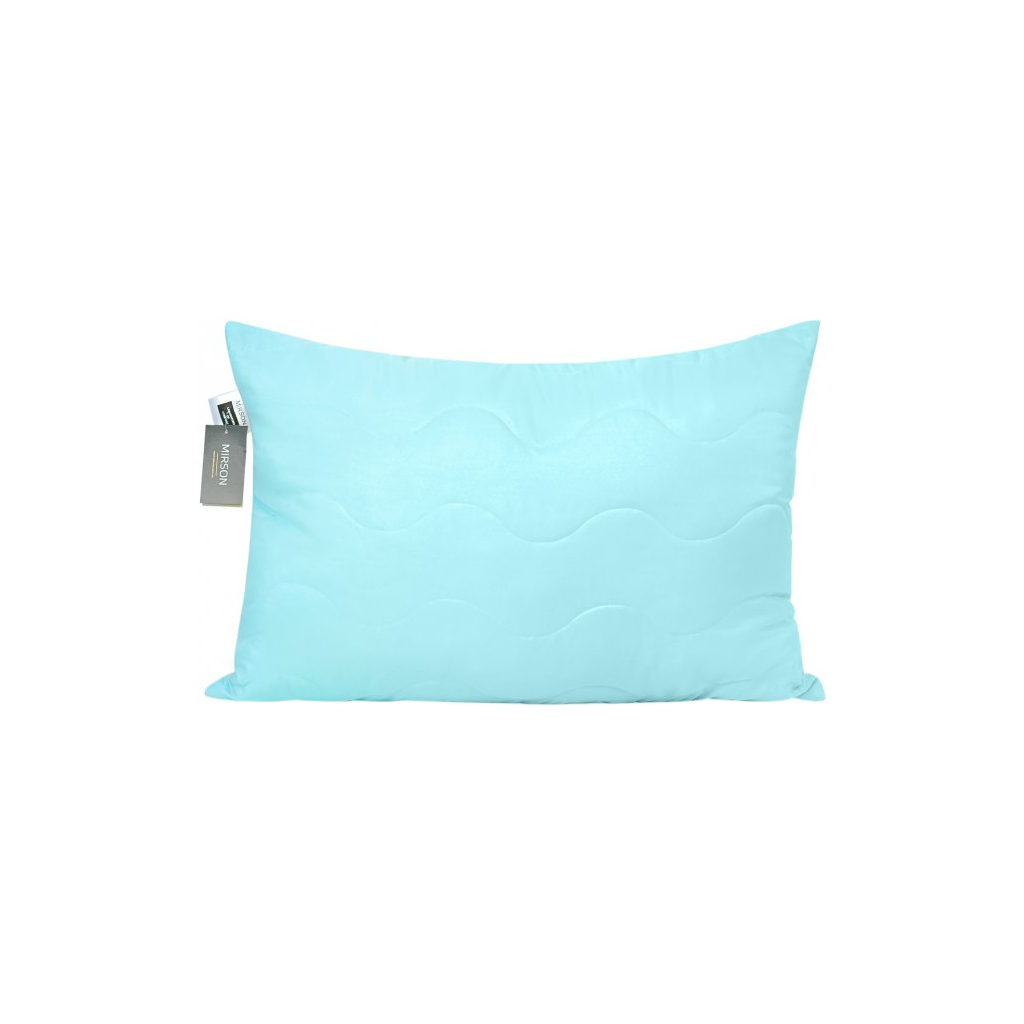 Подушка MirSon шовкова №1616 Eco Light Blue Середня (2200002647281) - зображення 1