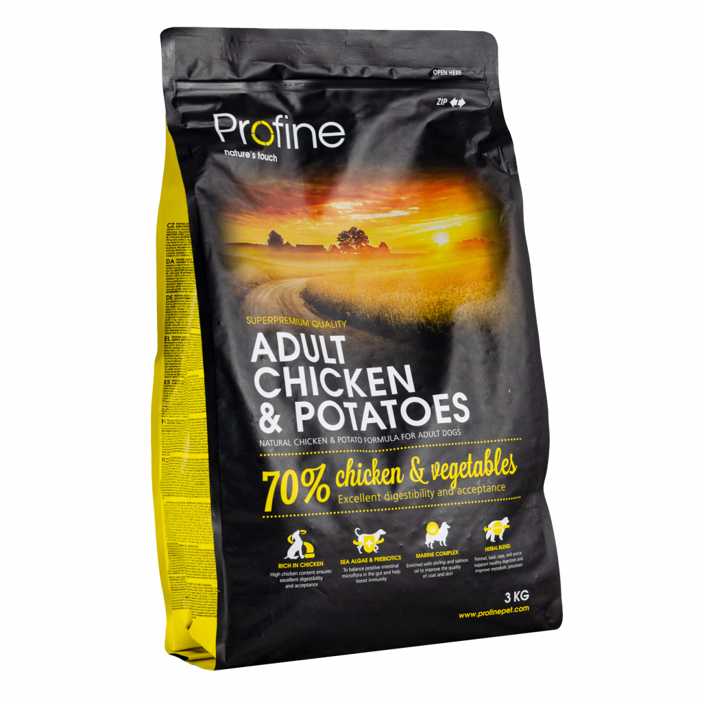 Сухий корм для собак Profine Adult Chicken з куркою та картоплею 3 кг (8595602517442) - зображення 1