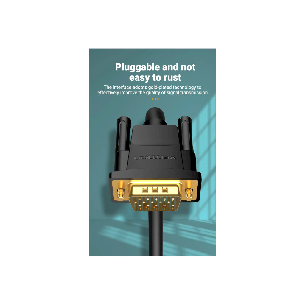 Кабель мультимедійний VGA 15M-15M 3.0m ferrite Vention (DAEBI) - зображення 12