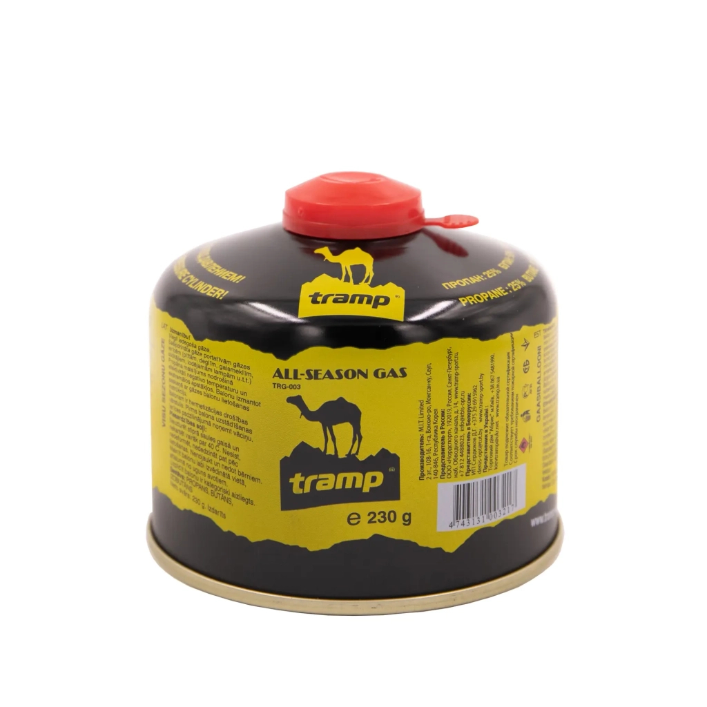 Газовий балон Tramp 230 г різьбове з'єднання (UTRG-003) - зображення 1