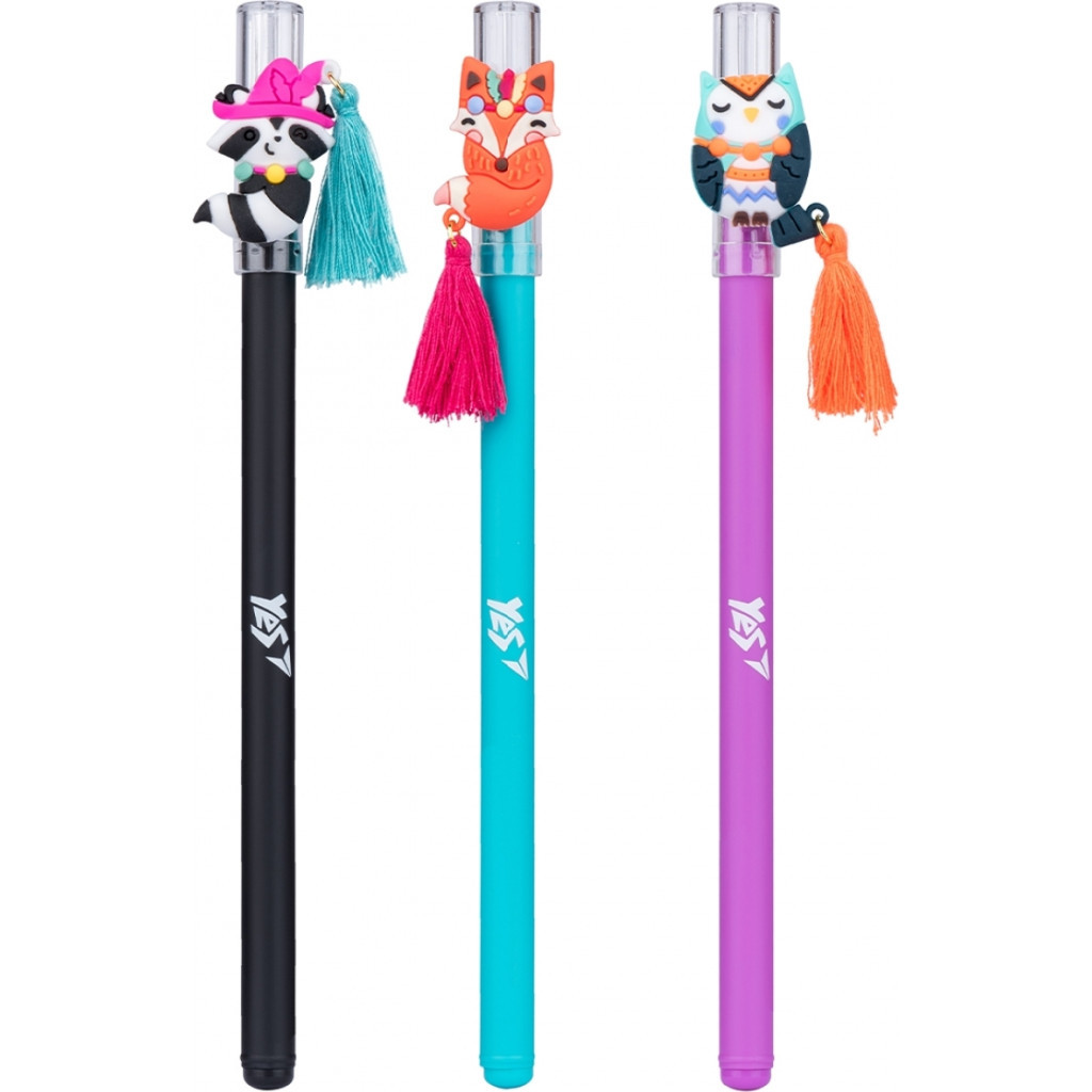 Ручка кулькова Yes Forest Friends 0,7 мм синя (412073) - зображення 2