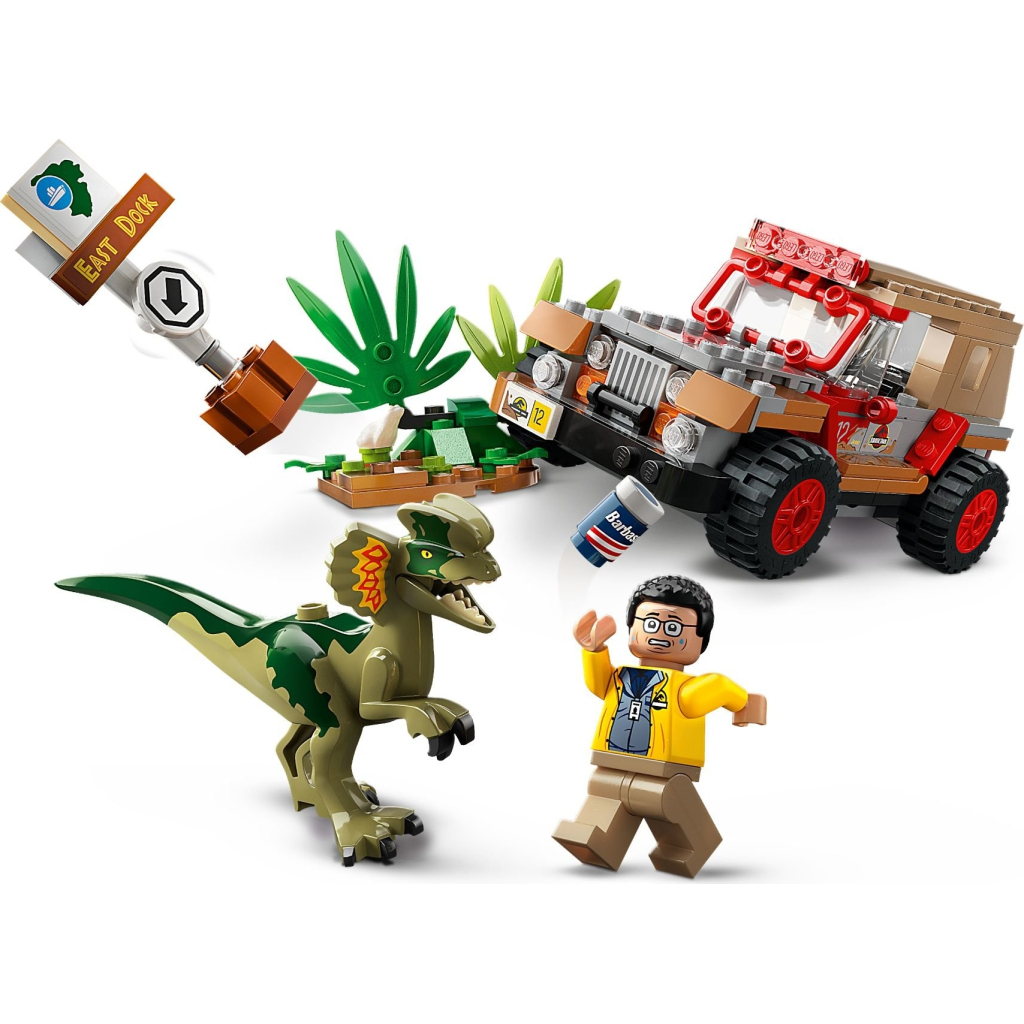 Конструктор LEGO Jurassic World Засідка дилофозавра 211 деталей (76958) - зображення 3