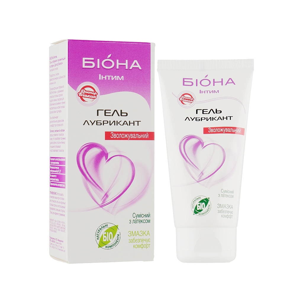 Інтимний гель-змазка Біокон Біона Інтим зволожуючий 75 мл (4820160030718) - зображення 1