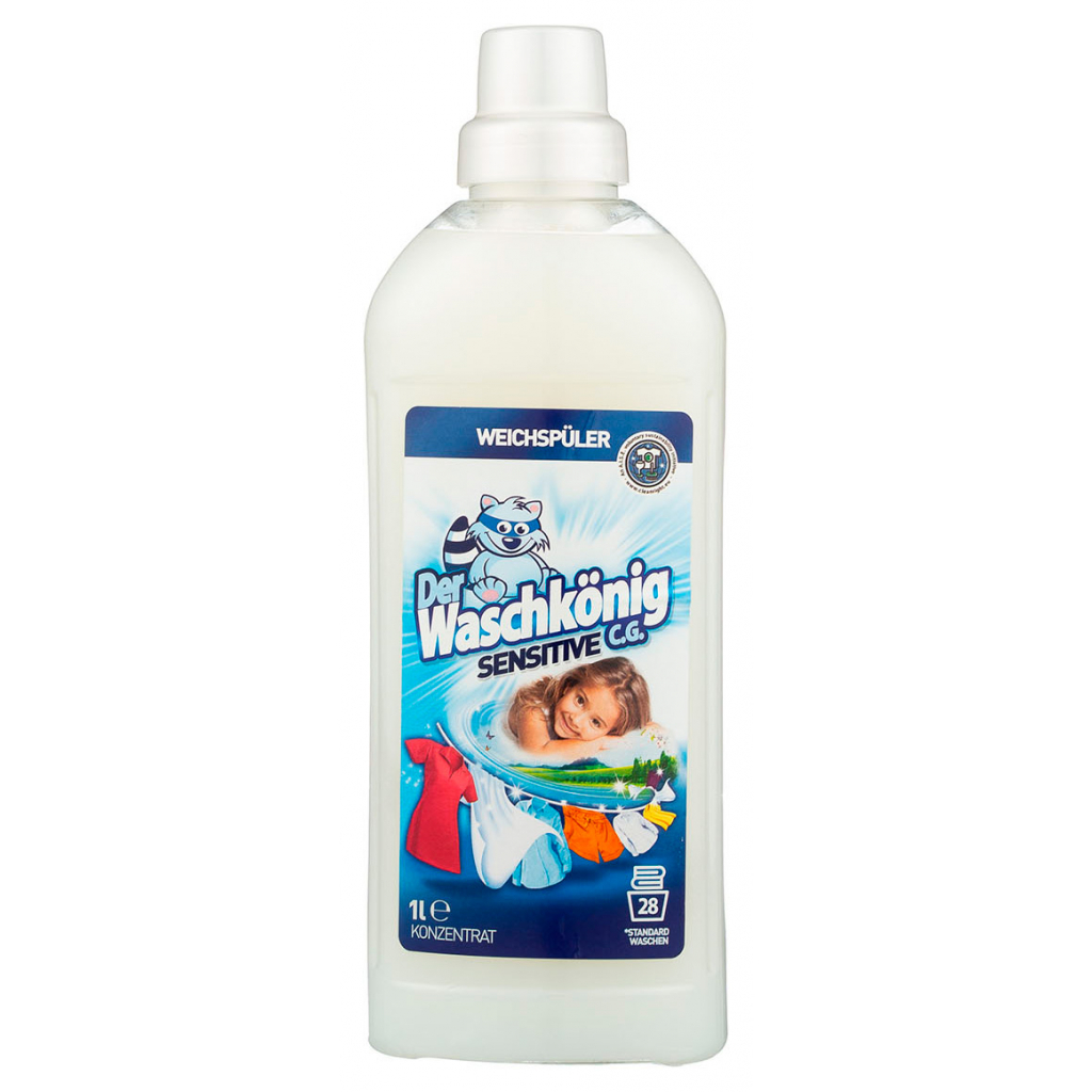 Кондиціонер для білизни Waschkonig Sensitive 1 л (4260353550409) - зображення 1