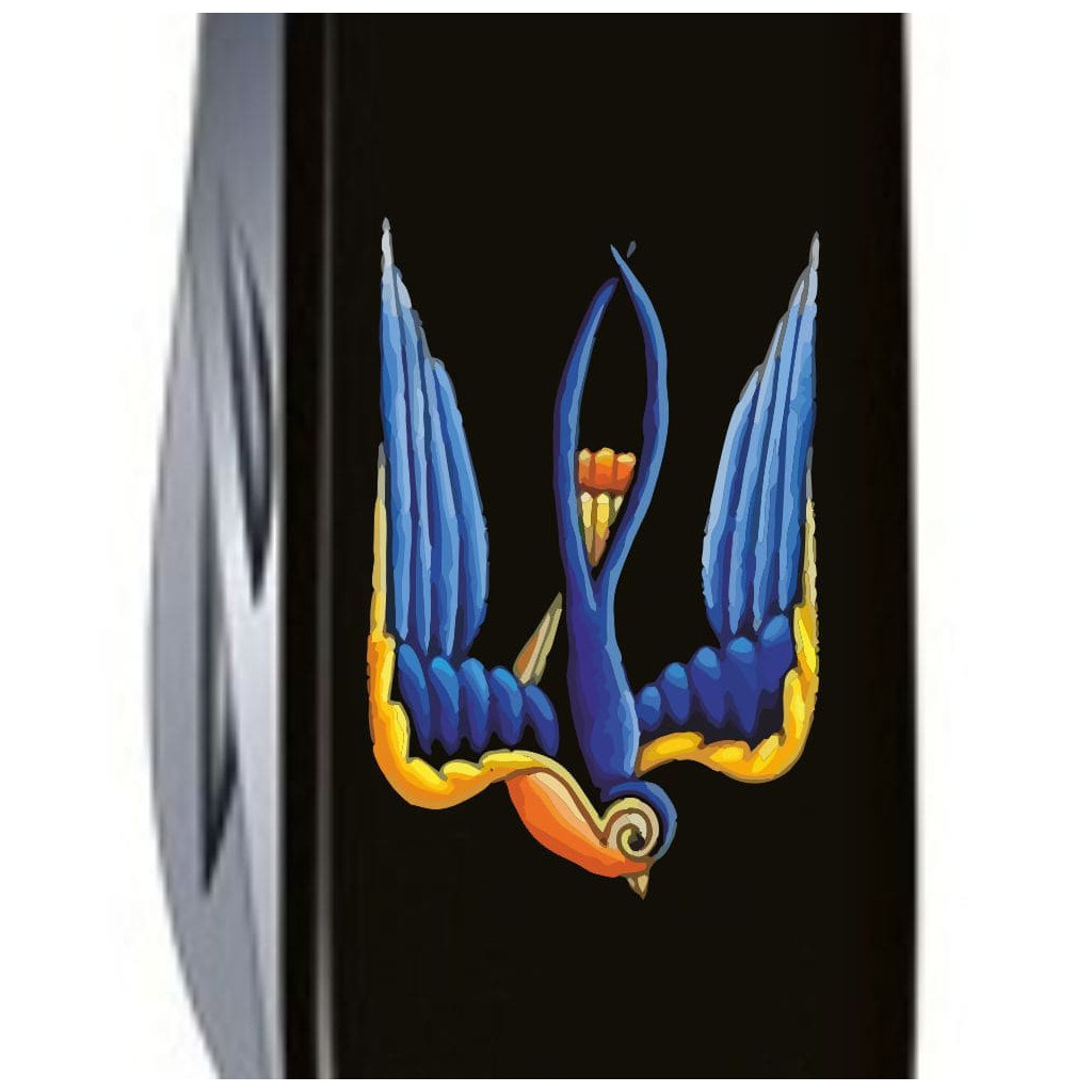 Ніж Victorinox Spartan Ukraine 91 мм Чорний Тризуб-Ластівка (1.3603.3_T1230u) - зображення 3