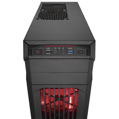 Корпус Corsair Carbide Series SPEC-01 RED LED (CC-9011050-WW) - зображення 8