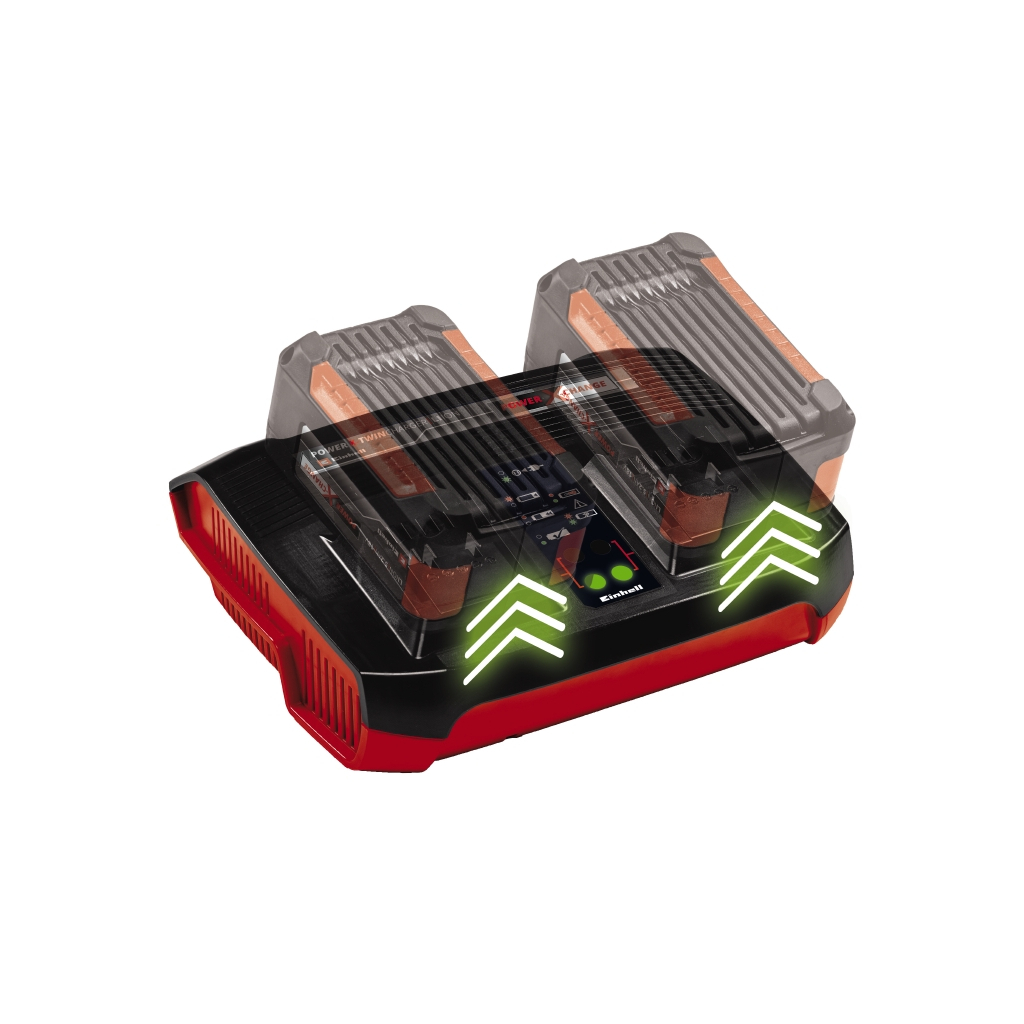 Набір акумулятор + зарядний пристрій Einhell 18V 2x4.0Ah Twincharger Kit (4512112) - зображення 2