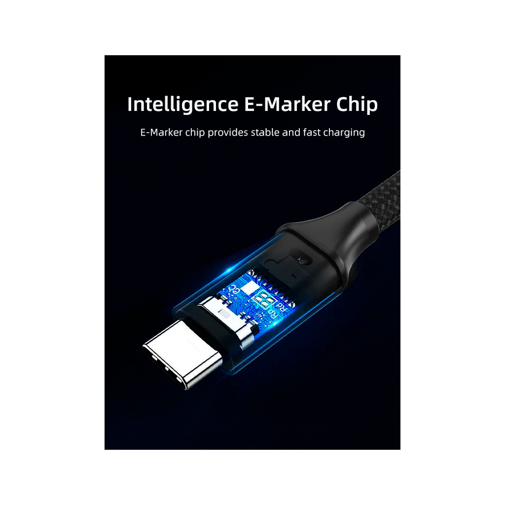 Дата кабель USB-C to USB-C 2.0m 100W USB3.1 20Gbps 4K60Hz Cabletime (CA914234) - зображення 5