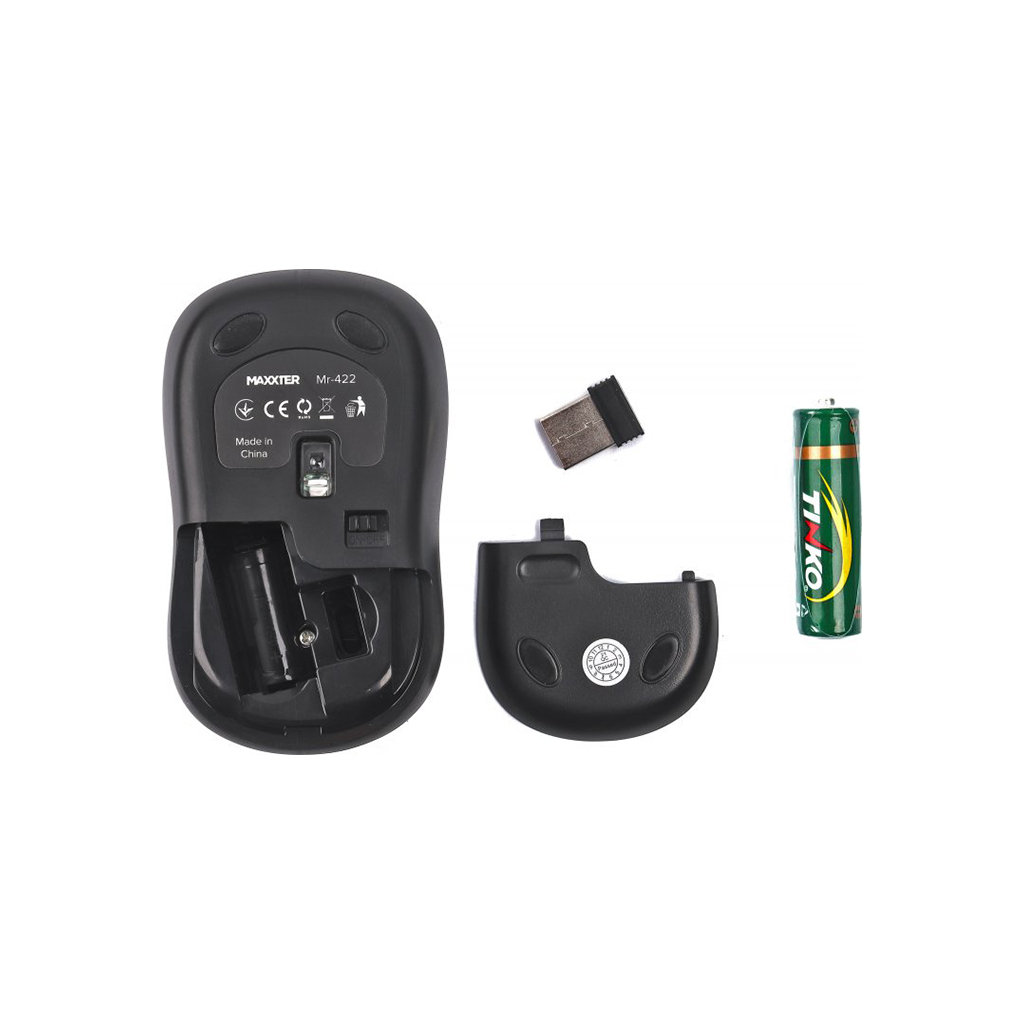 Мишка Maxxter Mr-422 Wireless Black (Mr-422) - зображення 4