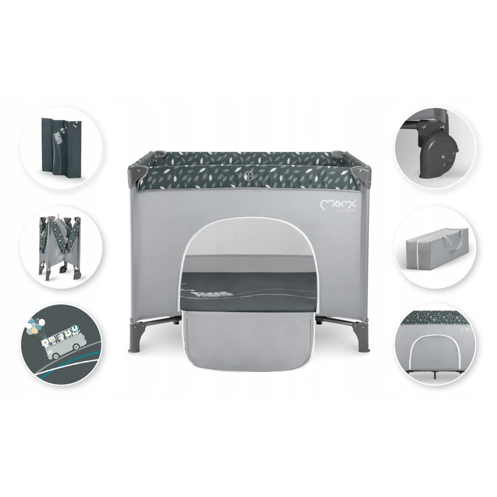 Дитячий манеж MoMi Mamu колір - grey (LOZE00018) - зображення 10