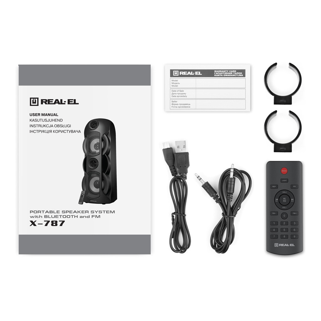 Акустична система REAL-EL X-787 Black - зображення 10