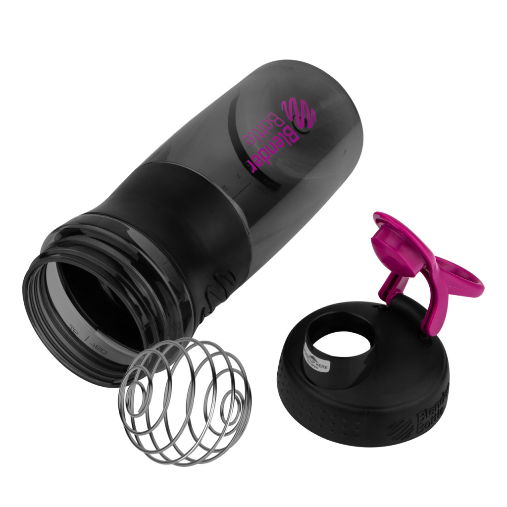 Шейкер спортивний BlenderBottle SportMixer Flip 28oz/820ml Black/Pink (SM 28oz Black/Pink) - зображення 6