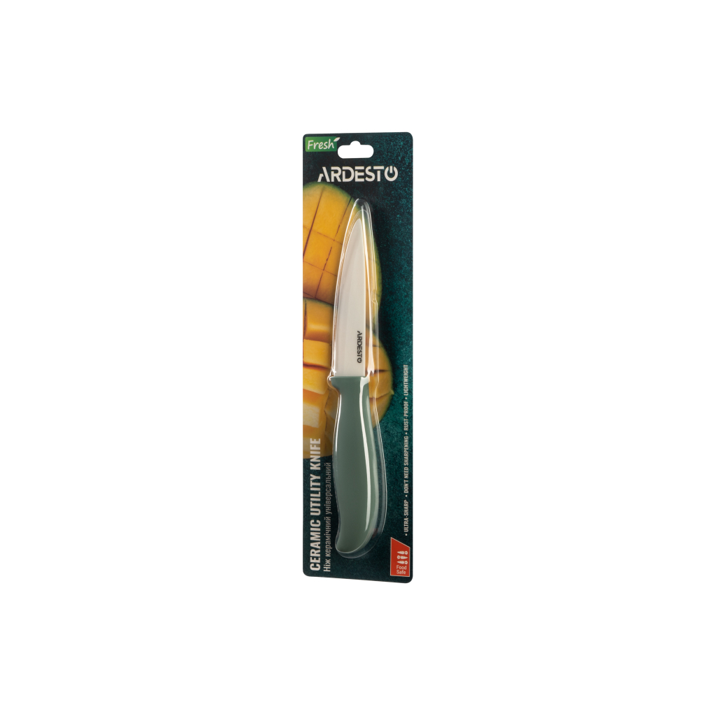 Кухонний ніж Ardesto Fresh 20.5 см Green (AR2120CZ) - зображення 4