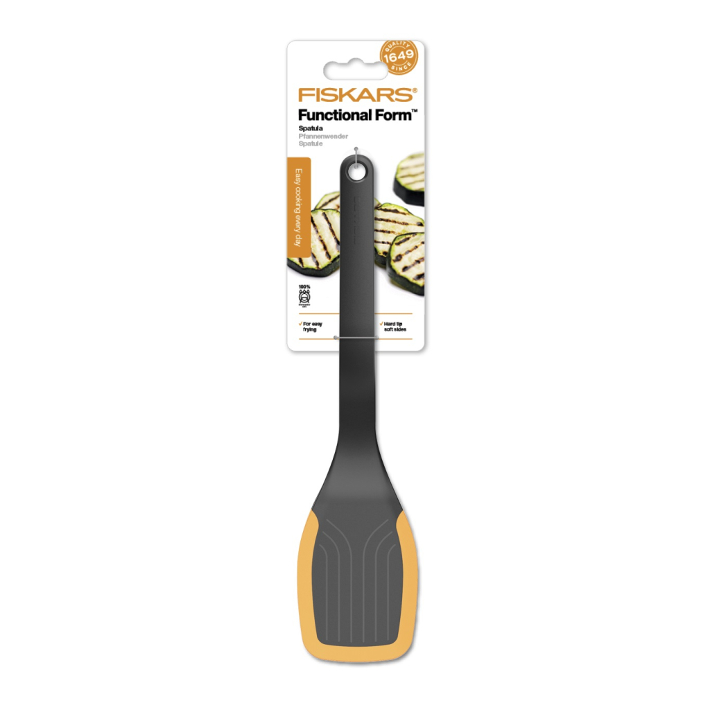 Лопатка кухонна Fiskars Functional Form, 37.3см, пластик, силікон, чорна (1027300) - зображення 6