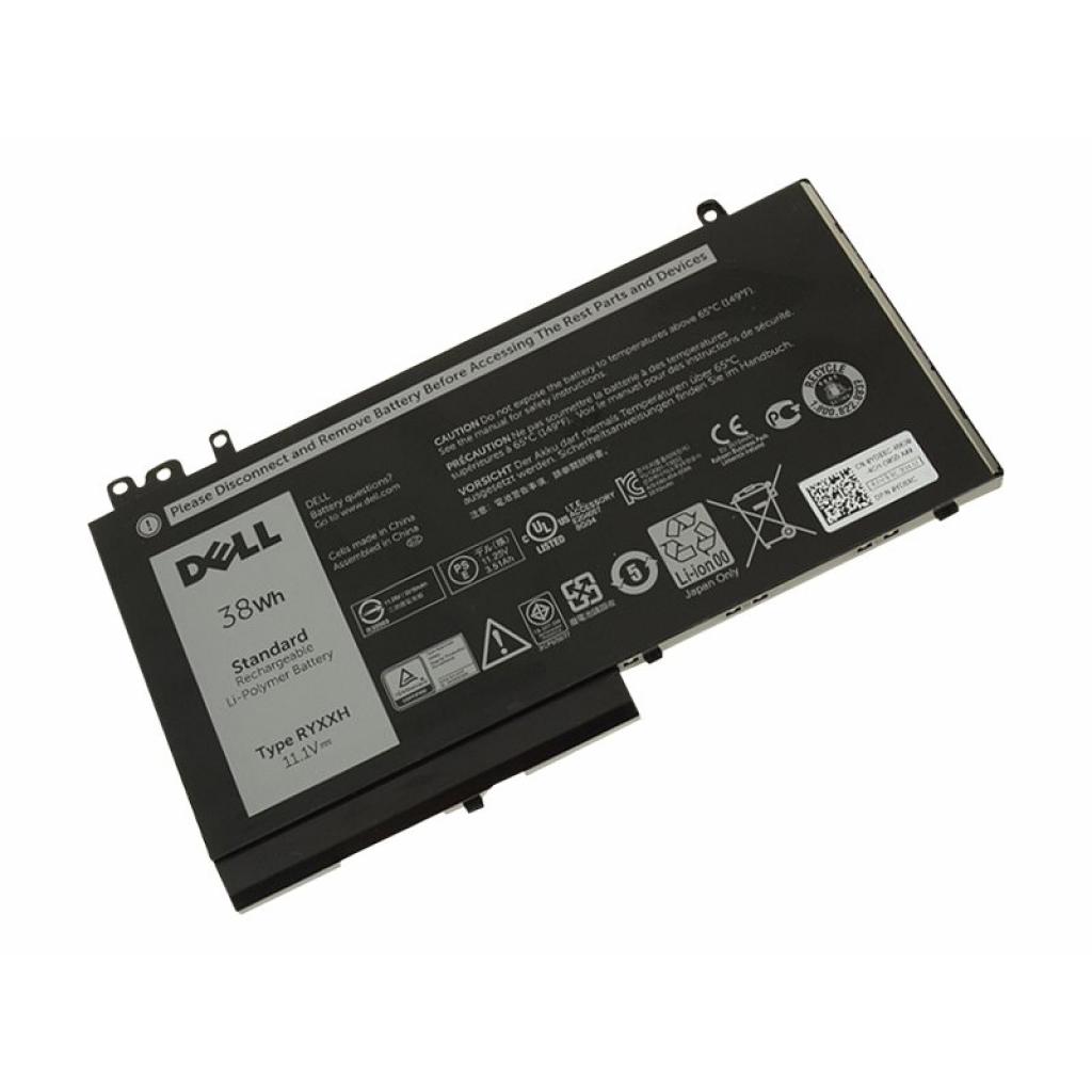 Акумулятор до ноутбука Dell Dell Latitude E5250 RYXXH 38Wh 3cell 11.1V Li-ion (A47144) - зображення 2
