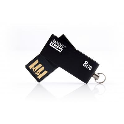 USB флеш накопичувач Goodram 8GB Cube Black USB 2.0 (UCU2-0080K0R11) - зображення 1