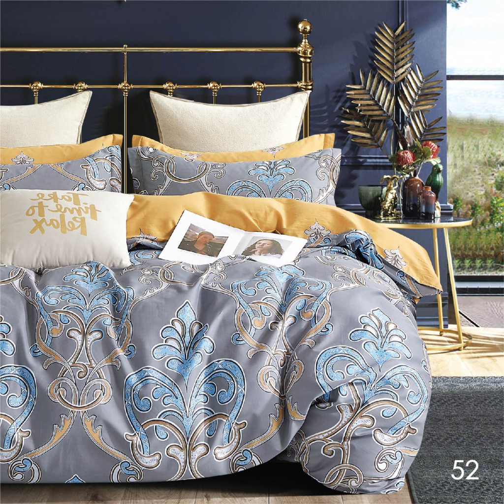 Постільна білизна Isleep двоспальна Сатин Twill 52 (52_dv_Isleep) - зображення 1