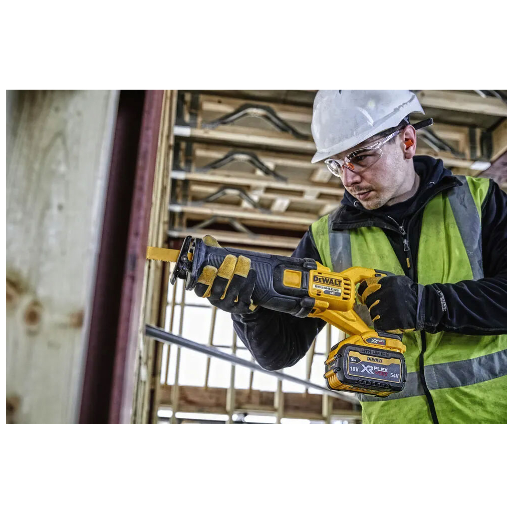 Шабельна пила DeWALT 54В XR FLEXVOLT Li-lon, 0 - 3000 ход/хв (без АКБ та ЗП) (DCS389N) - зображення 5