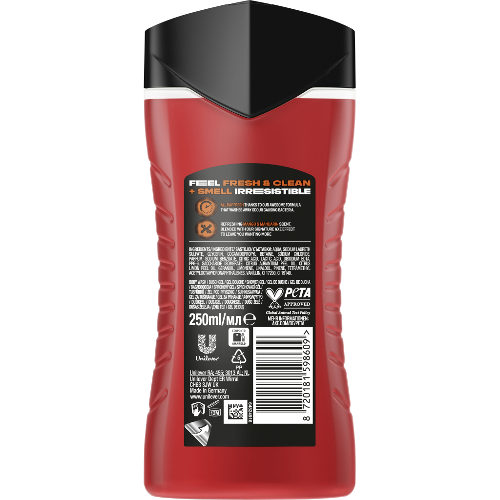 Гель для душу AXE Sunset Fresh 250 мл (8720181598609) - зображення 2