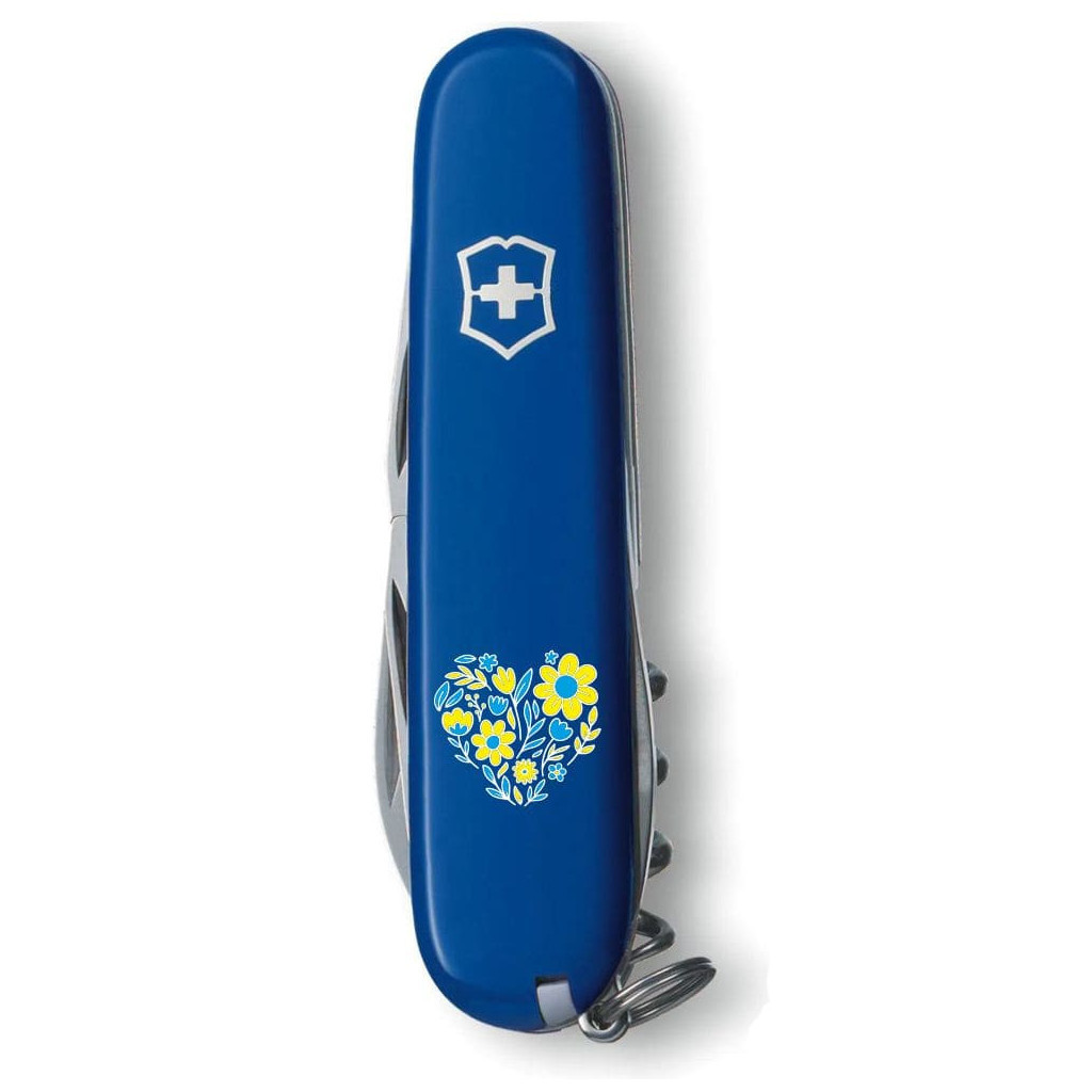 Ніж Victorinox Spartan Ukraine 91 мм Квіткове серце (1.3603.2_T1246u) - зображення 4