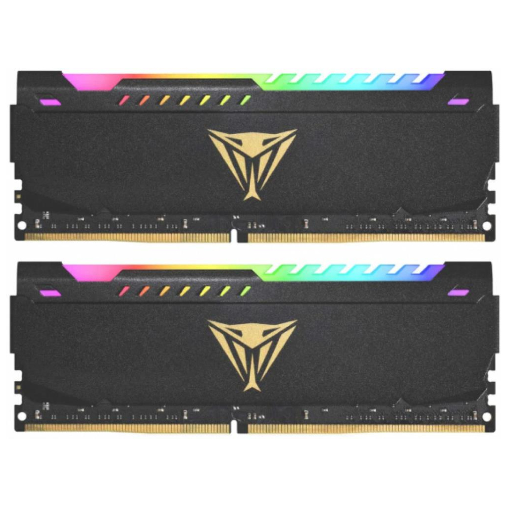 Модуль пам'яті для комп'ютера DDR4 32GB (2x16GB) 3600 MHz Viper Steel RGB Patriot (PVSR432G320C8K) - зображення 1