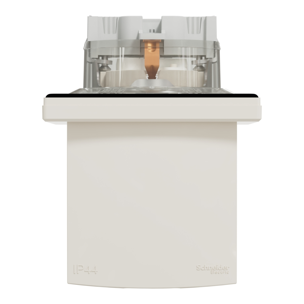 Розетка Schneider Electric ASFORA з кришкою IP44, крем (EPH3100323) - изображение 5