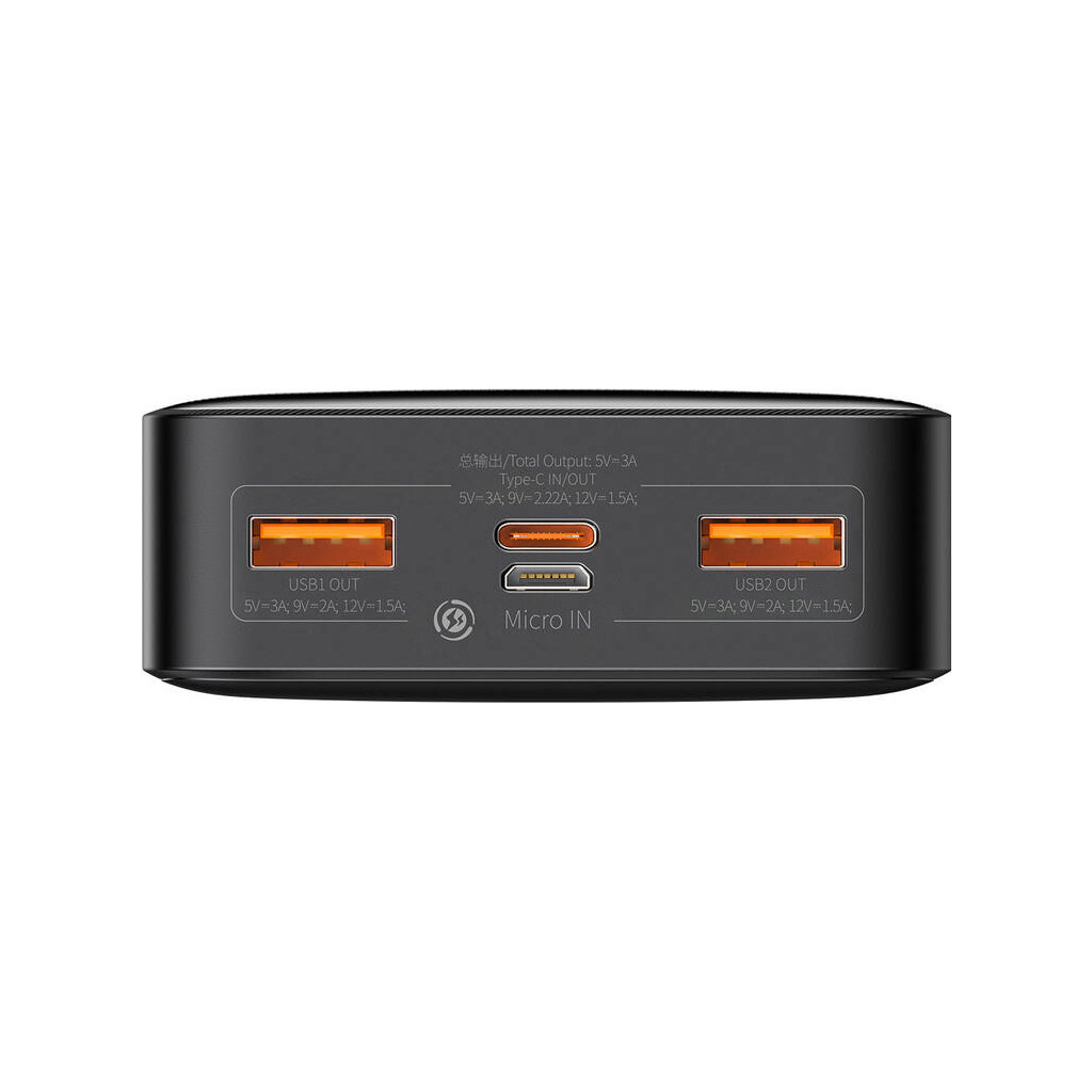 Батарея універсальна Baseus Bipow Digital Display 20000mAh 20W, Black (PPDML-M01) (PPBD050501) - зображення 3