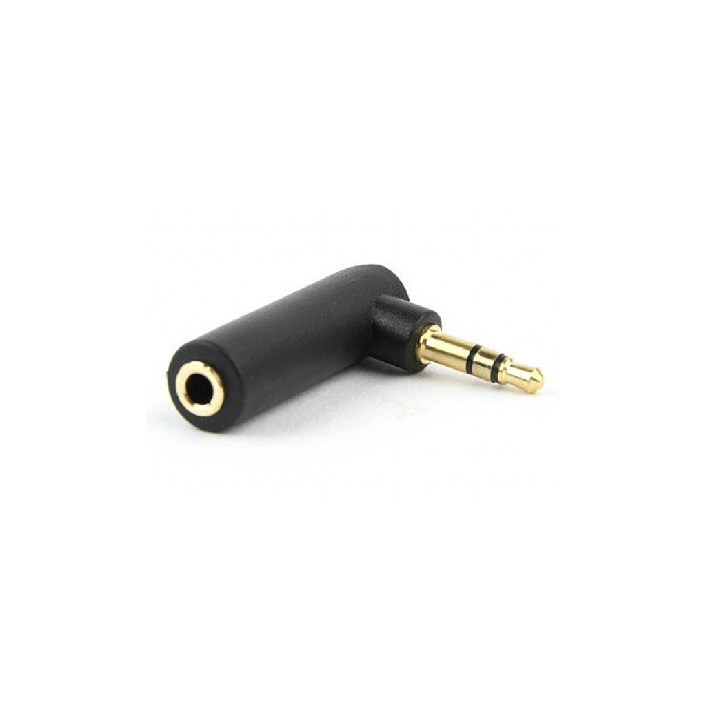 Перехідник 3.5мм M / F 3.5 мм угловой Cablexpert (A-3.5M-3.5FL) - зображення 2