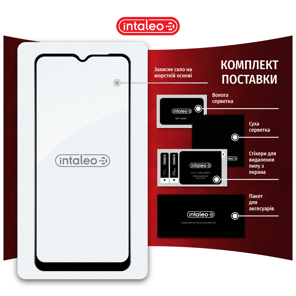 Скло захисне Intaleo Full Glue Oppo A18 Black (1283126583179) - зображення 8