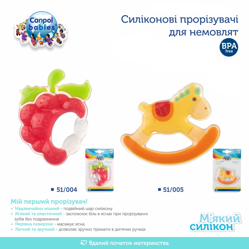 Прорізувач Canpol babies силіконова Малина (51/004) - зображення 3