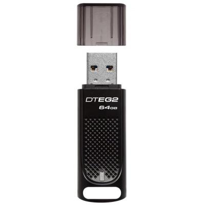 USB флеш накопичувач Kingston 64GB DataTraveler Elite G2 Metal Black USB 3.1 (DTEG2/64GB) - зображення 2