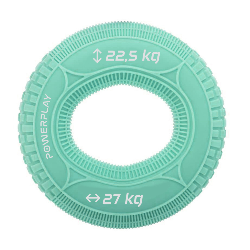 Еспандер PowerPlay PP-4330 Hand Grip Loops Large 22.5-27 кг М'ятний (PP_4330_Mint_(22.5-27kg)) - зображення 1
