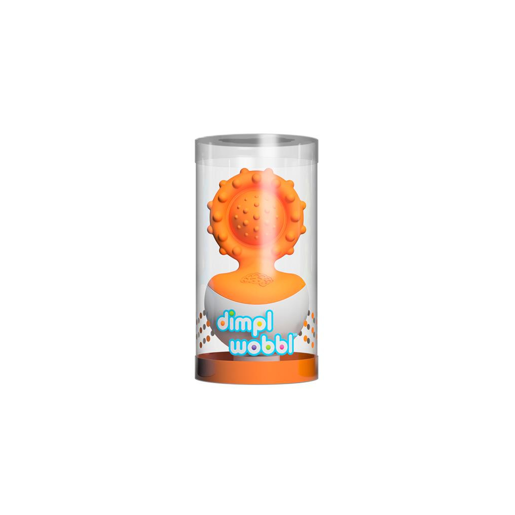 Брязкальце Fat Brain Toys прорізувач-неваляшка dimpl wobl помаранчевий (F2172ML) - изображение 2