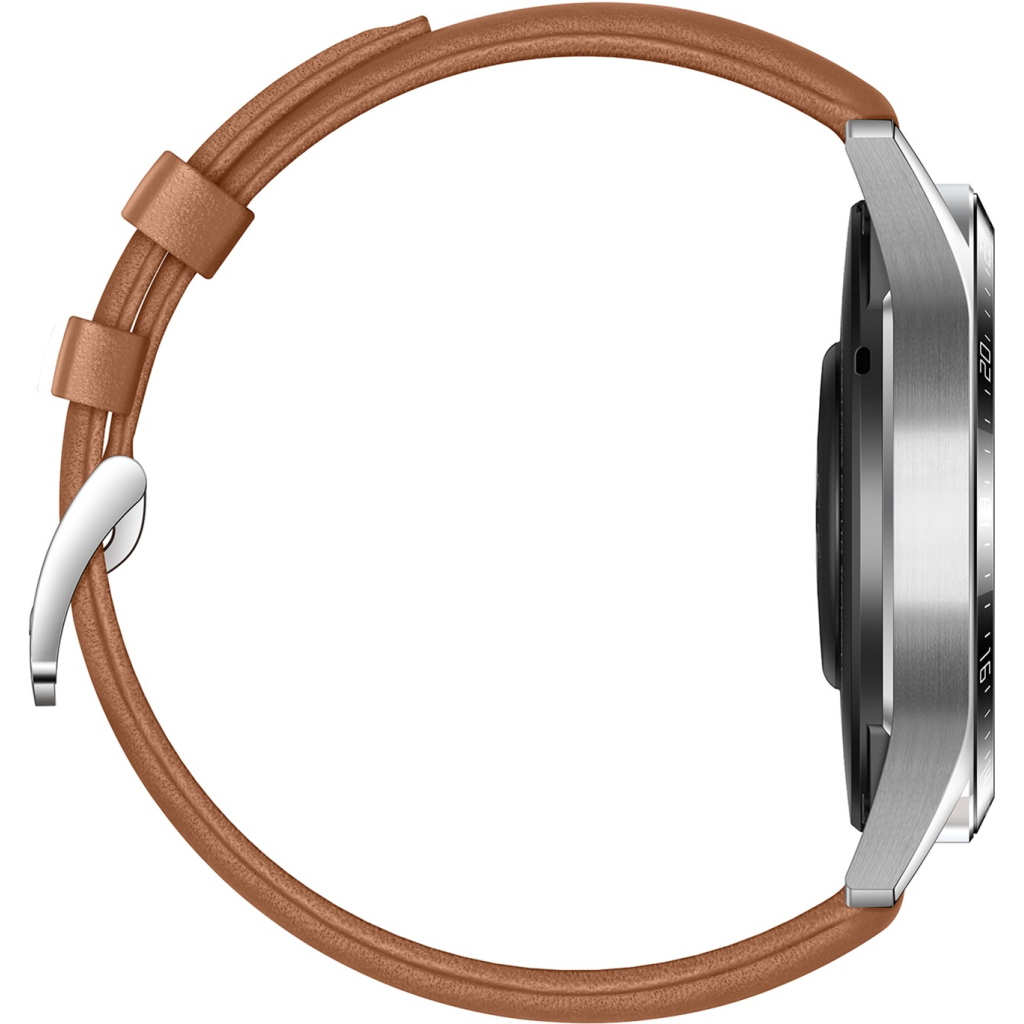 Смарт-годинник Huawei Watch GT 2 46mm Classic Silver BROWN шкіра (Latona-B19V) (55024470) - зображення 5