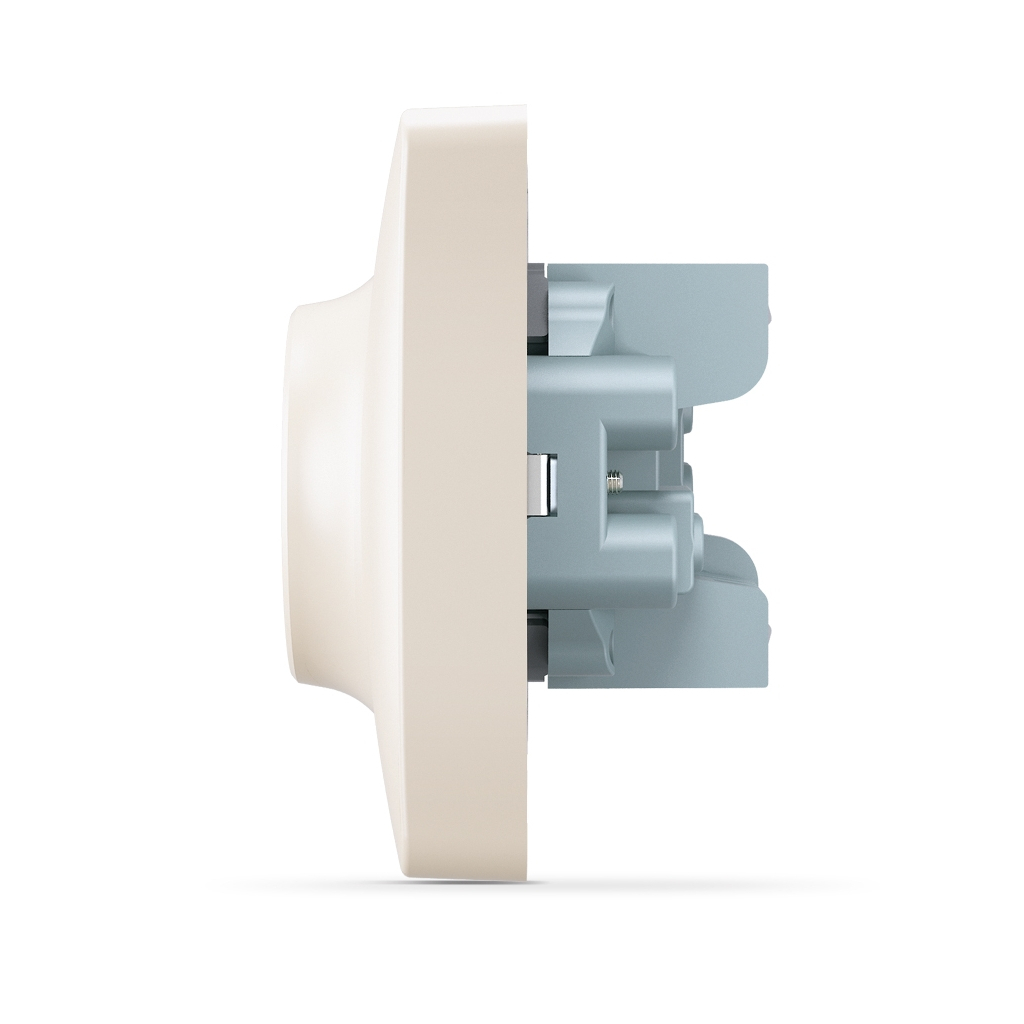 Розетка Videx BINERA 2ая із заземленням кремова (VF-BNSK2G-CR) - зображення 3