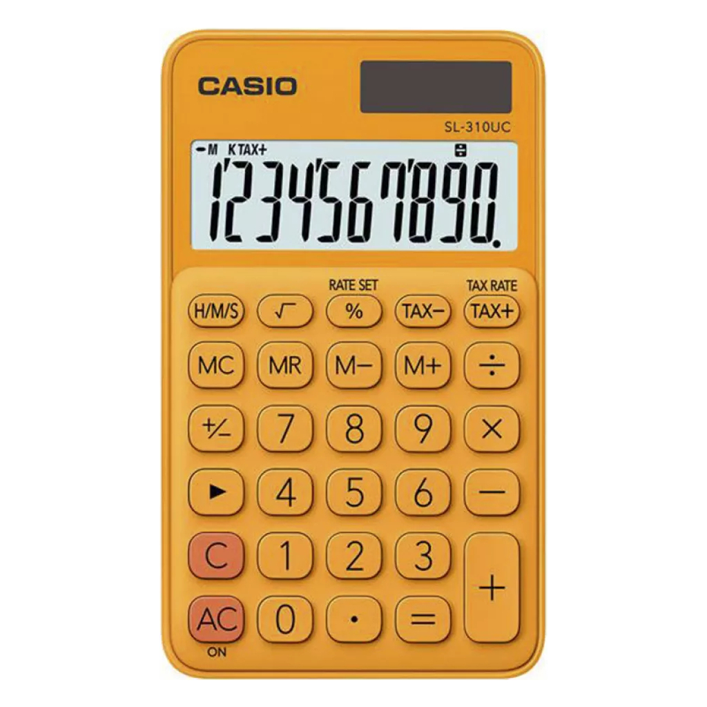 Калькулятор Casio SL-310UC-RG-W-EC, помаранчевий (CALC-CAS-SL-310UC-RG) - зображення 1