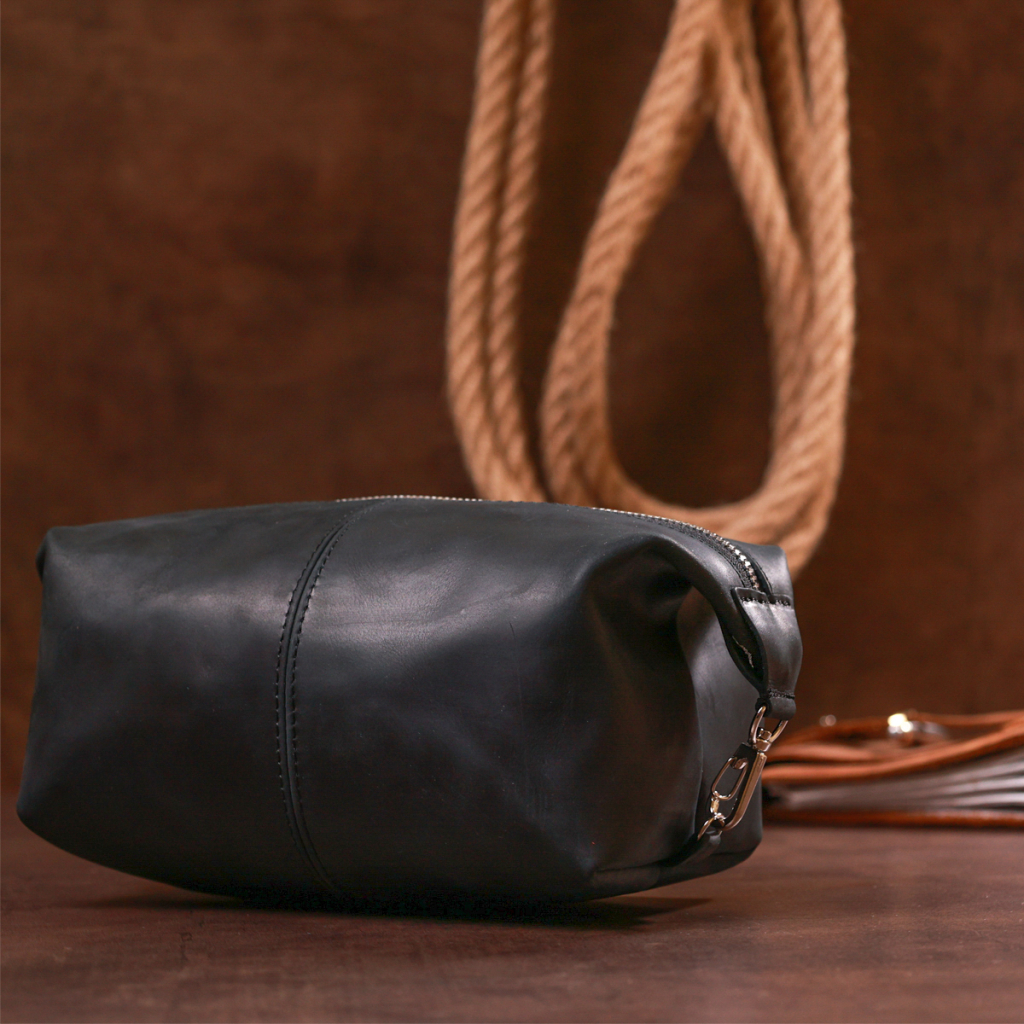 Косметичка Shvigel Вінтажна Чорна (16397) - зображення 9