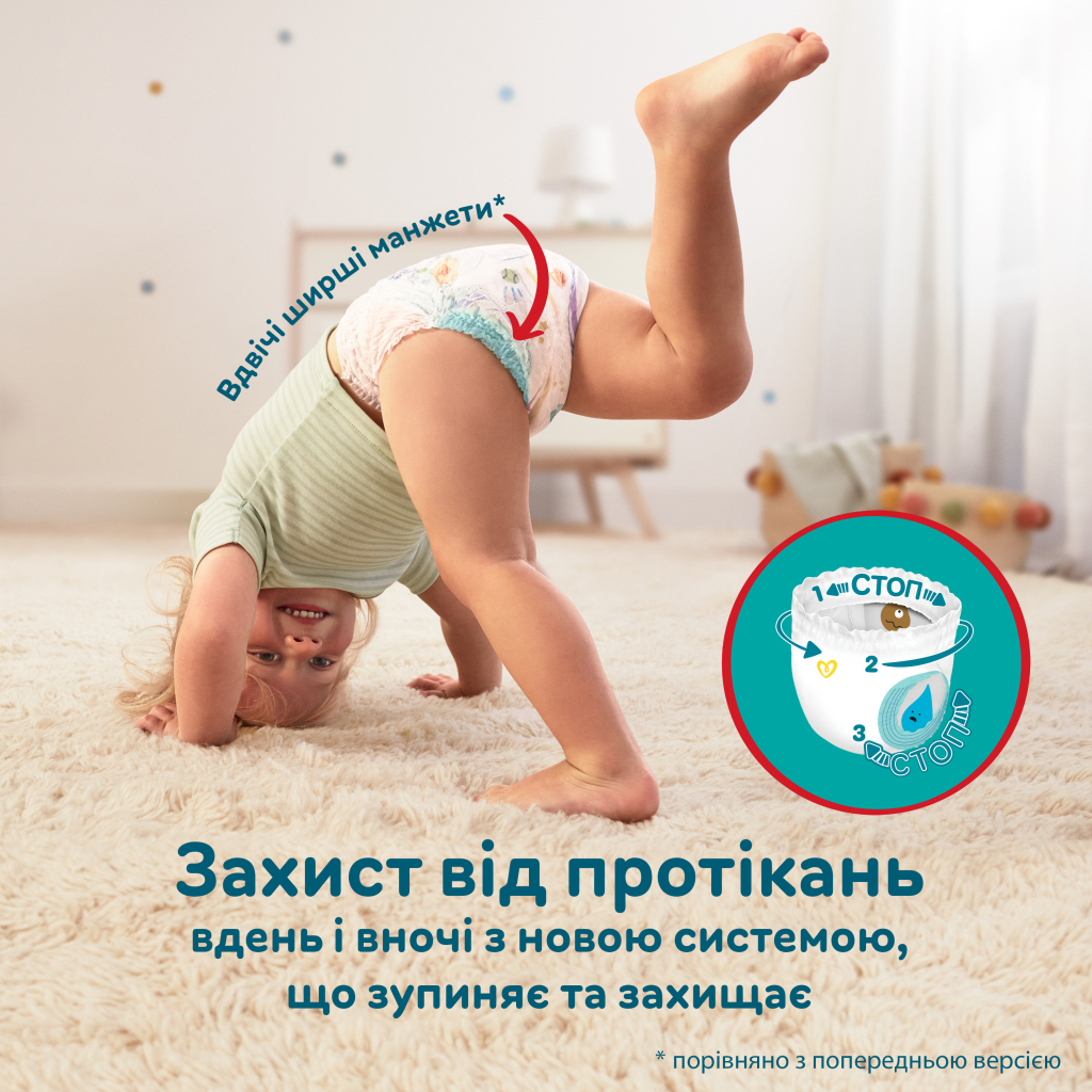 Підгузки Pampers трусики Pampers Pants Розмір 4 (9-15 кг) 48 шт. (8006540068755) - зображення 3