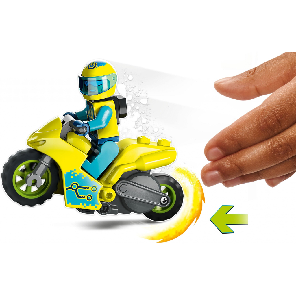 Конструктор LEGO City Каскадерський кібермотоцикл 13 деталей (60358) - зображення 4