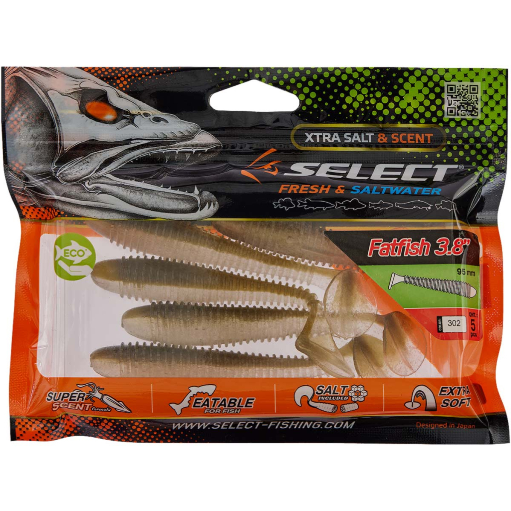 Силікон рибальський Select FatFish 3.8" 302 (5 шт/уп) (1870.72.10) - зображення 2